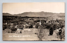 RPPC Scenic View Stowe Village Mount Mansfield VT Postcard picture