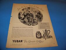 Yuban Coffee Original Print Ad from Magazine 1946 picture