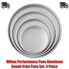 Wilton Performance Pans Aluminum Round Cake Pans Set, 4-Piece picture