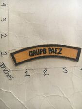 Columbian ARMY Groupo Paez Tab Patch 6/11/24 picture