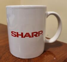 SHARP  Double Sided Coffee Mug  VINTAGE  Electronics Co  HTF  Sharp Electronics picture