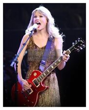 TAYLOR SWIFT SINGING AND PLAYING GUITAR AT SPEAK NOW TOUR 2012 8X10 PHOTO picture