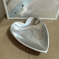 Nambe Classic Heart Dish #118B 9x7 inches 1987 picture