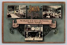 1915 Interior Swan Cafe + Bakery O' Farrell Street San Francisco Advertising PC picture