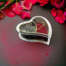 Vintage Sanyko Music Box  Heart Shaped Jewelry Box picture