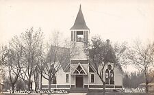 Inwood Iowa~Perfectly Symmetrical Presbyterian Church~Ornate Entryway RPPC 1911 picture