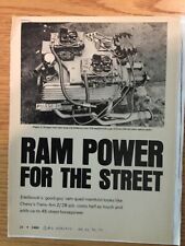 ENG16 Article Engine Ram Power For The Street Edelbrock STR Manifold 2/70 4 page picture