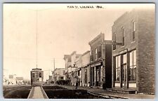 Kanawha~Main St~Mortar & Pestle Drugs Sign~US Post Office~Fantasy Trolley~RPPC picture
