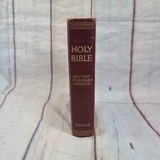 Vintage 1952 Revised Standard Version Bible Hardcover Burgundy picture