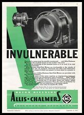 1937 Allis Chalmers Motor Division Milwaukee Wisconsin Seal-Clad Motors Print Ad picture
