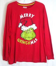 Dr Suess The Grinch Merry Grinchmas Sleep Shirt Christmas 3XL XXX-Large (54-56) picture