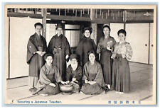 c1940's Securing a Japanese Teacher Christian Sunday School Japan Postcard picture