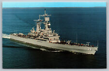 Postcard USS Virginia CGN 38 Nuclear Powered Guided Missile Cruiser B4 picture