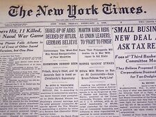 1937 FEB 4 NEW YORK TIMES - SHAKE-UP ON AIDES DECIDED BY HITLER GERMANS - NT 736 picture