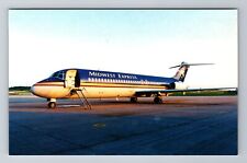 Appleton WI-Wisconsin, McDonnell Douglas DC-9-32 Transportation Vintage Postcard picture