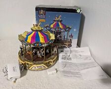 Lemax Belmont Carousel Village Collection Lights And Music Tested Works READ picture