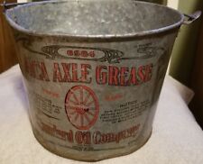 Vintage Standard Oil Company Indiana Mica Axle Grease Tin Bucket picture