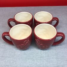 Pfaltzgraff Ceramic Stoneware Coffee Mug Set of 4 Weir in Your Kitchen  Burgundy picture