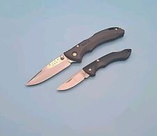 Buck USA Pocket Knives - Lot of 2- 283 & 284 - Black Lockback - Plain Blades picture
