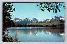 Stanley ID-Idaho, Little Redfish Lake, Antique Vintage Souvenir Postcard picture