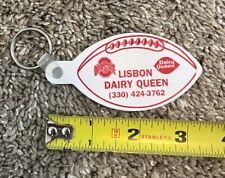 Vintage DAIRY QUEEN DQ Keyring Ice Cream Keychain Ohio State Football 2006 picture