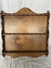 Vintage Wood Collectible Spoon Rack Holds 30 Items. Handkerchiefs picture