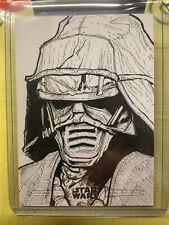 2020 Topps Star Wars Chrome Perspectives Sketch Knights of Ren Trudgen 1/1 picture