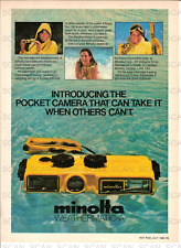 1980 Minolta Weathermatic Camera Vintage Magazine Ad    Waterproof Camera picture