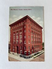 1910 Antique Vintage Postcard The MASONIC TEMPLE Detroit MI picture