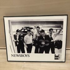 Newsboys- Early 90s Press Photo Greg Menza & associate Christian 8.5x11 Framed picture