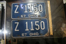Vintage 1967 Ohio License Plate PAIR  # Z1150   JSH picture