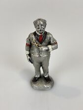 Hudson Pewter Villagers Art The Barber #5932 Great Condition picture