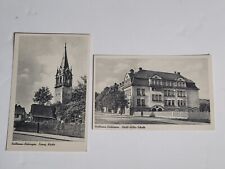 Postcard Lot Heilbronn Adolf Hitler School And Street Evang Kirche Germany picture