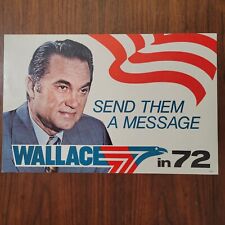 Vintage 1972 George Wallace for President Campaign Poster 20
