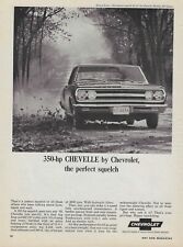 1965 Chevelle SS Ad Chevy 327 Vintage Magazine Advertisement 350 Horsepower 65 picture