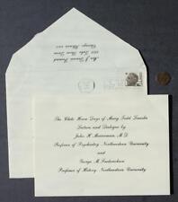 1971 Chicago Illinois Mary Lincoln White House Days Lecture Invitation set RARE- picture