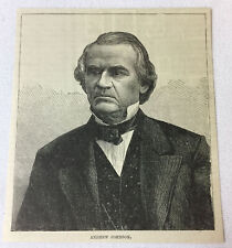 1885 magazine engraving ~ ANDREW JOHNSON picture