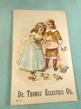 Vintage Dr. Thomas' Electric Oil  Victorian Trade Card picture