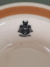 1950s Peckett’s Hotel Franconia NH Family crest 1st Ski School berry bowl 5.25” picture