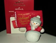 2020 Hallmark WARM AND COZY Christmas Snowman  MOVIE CHANNEL ORNAMENT  picture