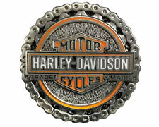 Harley Davidson® Bar & Shield Trademark Chain and Sprocket Pin Biker Chain NIP picture