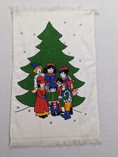 Vintage Cannon Hand Towel Christmas Carolers Tree 15x24 Inch picture