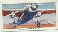 1936 John Playeer International Air Liners #11 Fokker picture