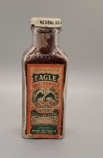 Vintage Gebhardt’s Eagle Chili Powder 3 oz Antique Ball Glass - Chili Con Carne picture