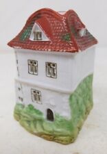Mid-19th c. Staffordshire Cottage House Pastille Burner 2-Story Hand-Ptd Antique picture