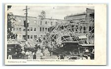 Postcard Amsden Building, South Framingham MA Soon After Collapse Y65 picture