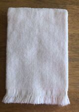 Vintage Lady Pepperell Cream Fingertip Towel Fringe 10.5”x16” Finger Tip USA picture