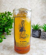 Huge San Lazaro Saint Lazarus Intention Healing Candle  - Prepared With Oils Her picture