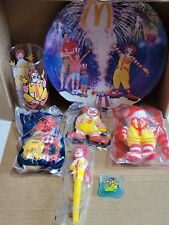 Ronald McDonald Various Items Collection 1977 - 2010 Plush, Pen, Toy, Plate, Cup picture