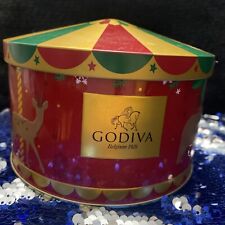Godiva Christmas Carousel Round Tin  picture